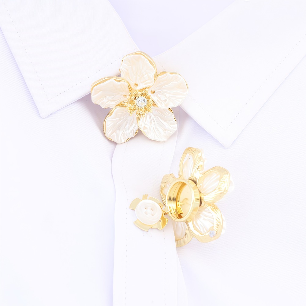 Women Formal Wear With Tie - A Pair Vintage Petal Button Cover