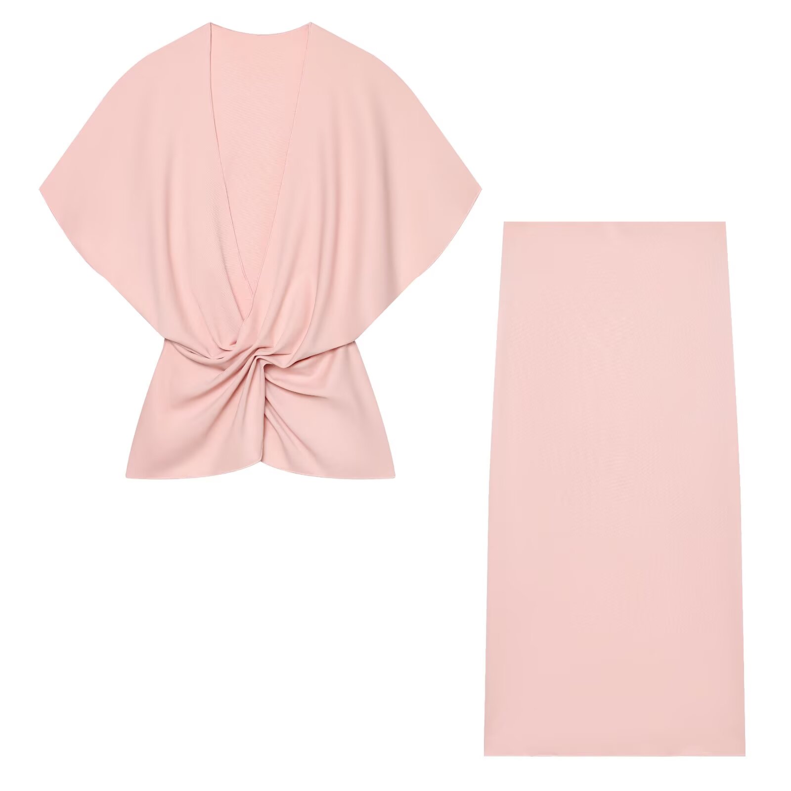 2026 Women Elegant Pink Two Pi - đánh giá và giá Women Formal Wear Set