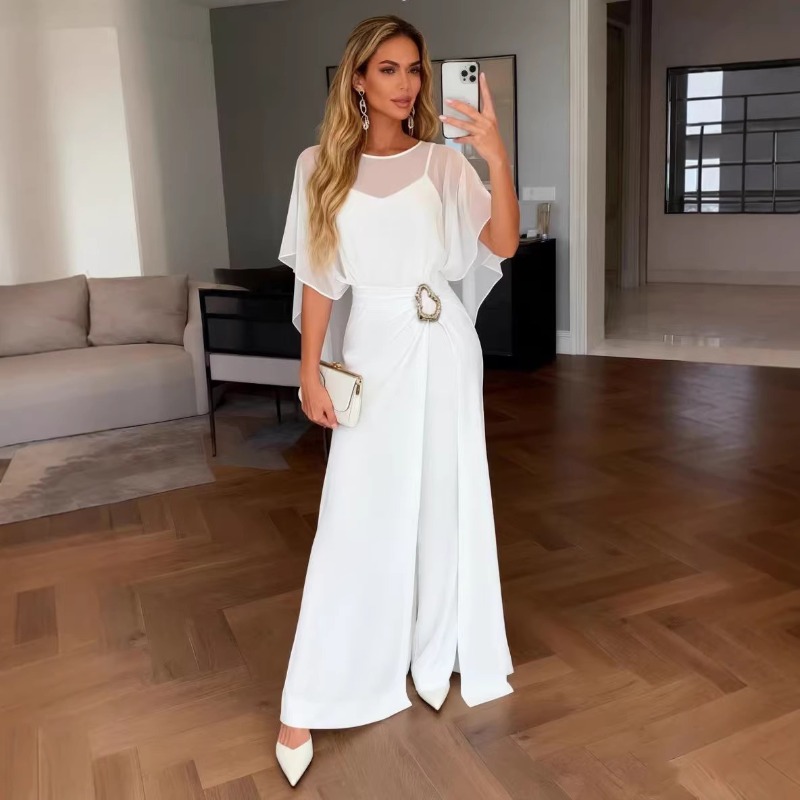 2026 New Women White Chiffon J - đánh giá và giá Women'S Formal Wear Wedding