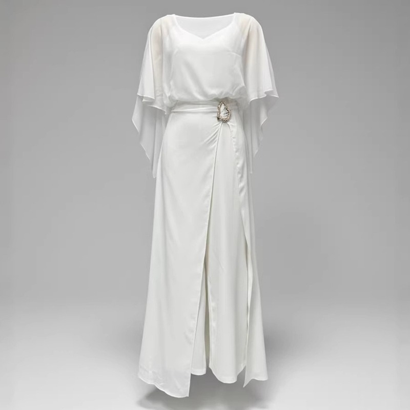 2026 New Women White Chiffon J - đánh giá và giá Women'S Formal Wear Wedding