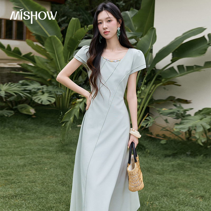 MISHOW Women's Green Midi Long - đánh giá và giá Women'S Green Formal Wear