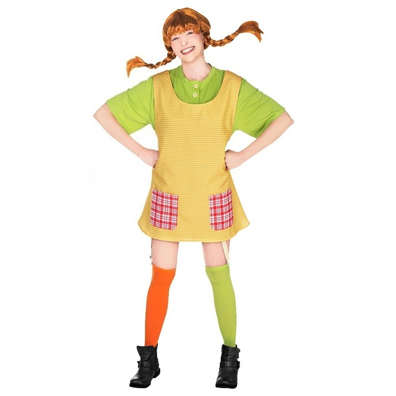 Pippi Longstocking Cosplay Cos - đánh giá và giá Women'S Green Formal Wear
