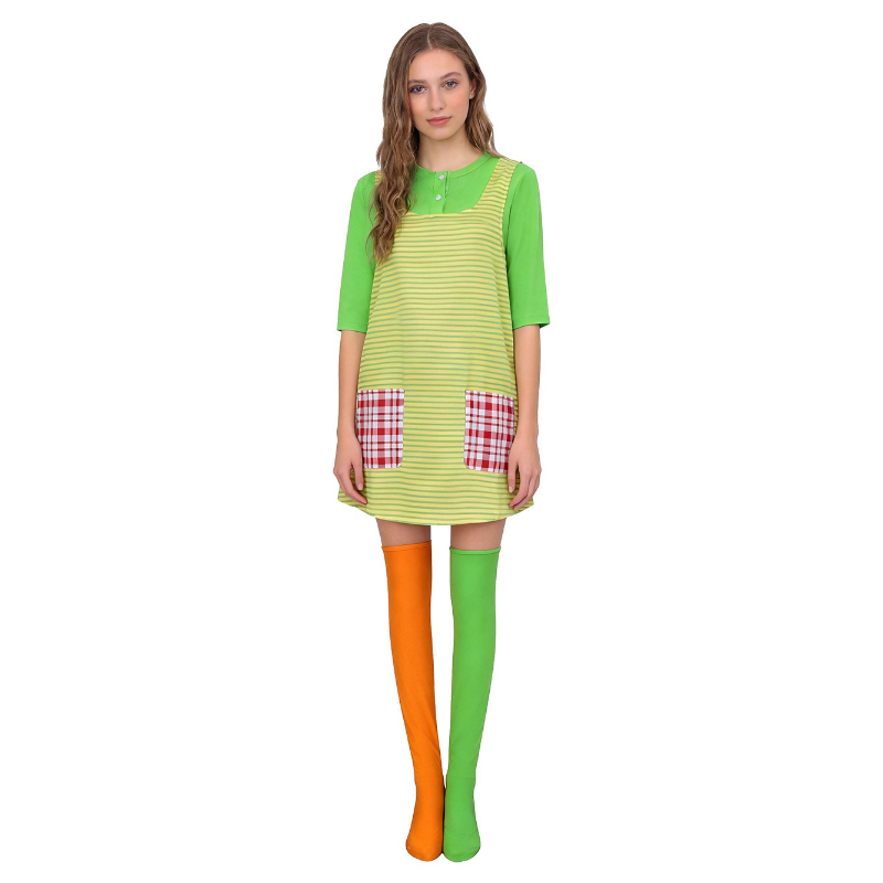 Pippi Longstocking Cosplay Cos - đánh giá và giá Women'S Green Formal Wear