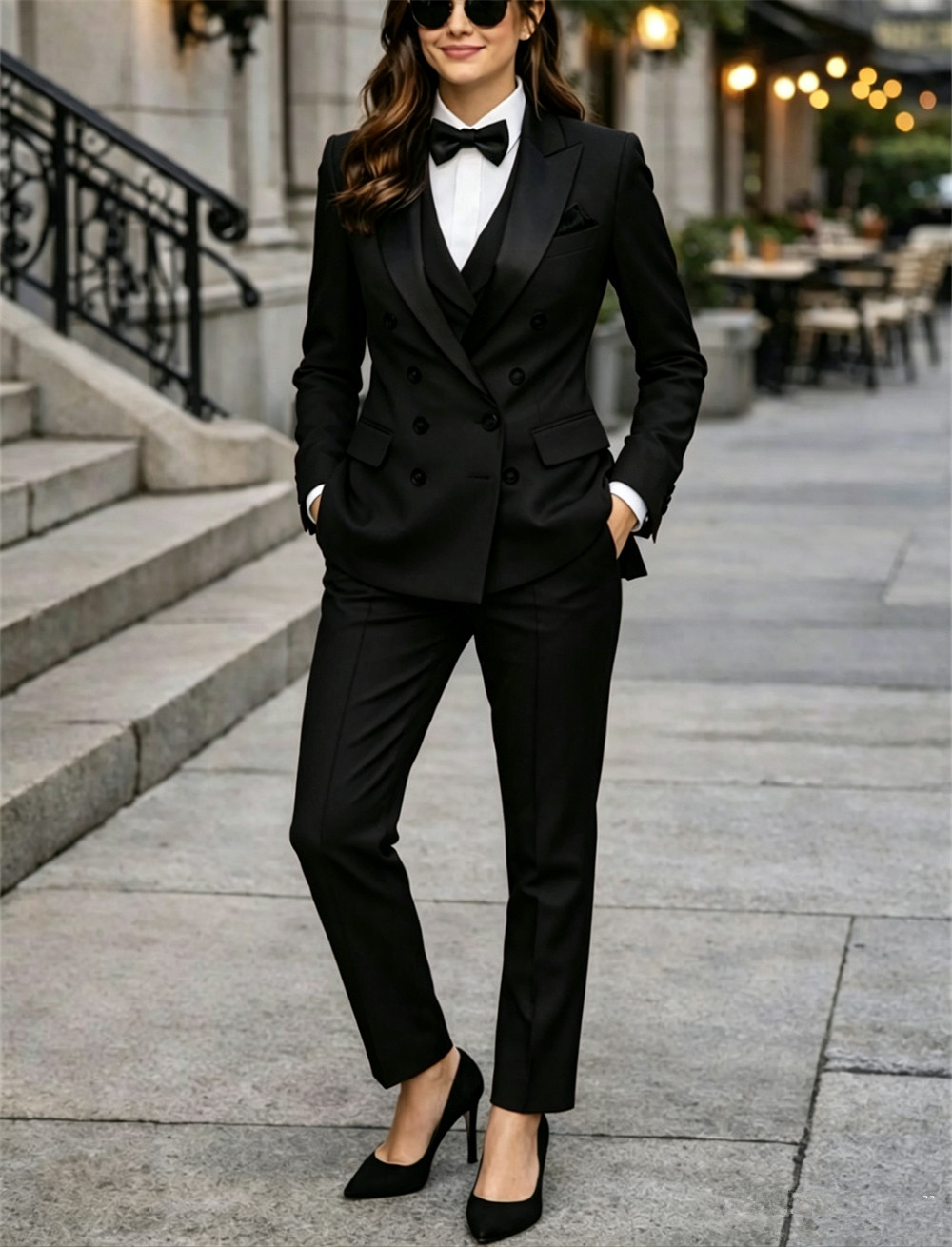 Double Breasted Women's Suits  - đánh giá và giá Women Formal Wear Tailor