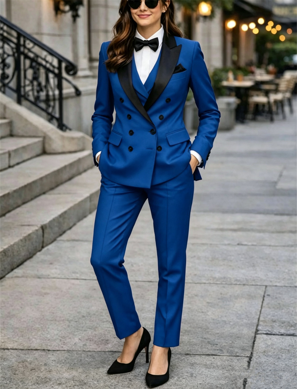 Double Breasted Women's Suits  - đánh giá và giá Women Formal Wear Tailor