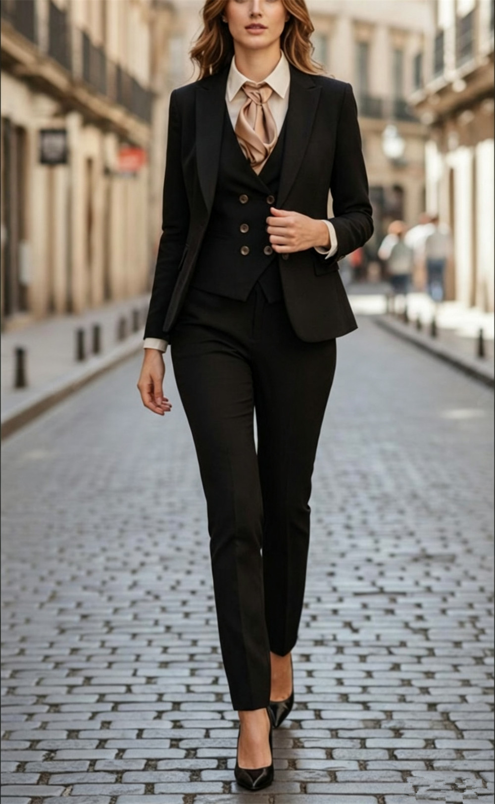 Women’s Black 3 Pieces Suit Se - đánh giá và giá Women Formal Wear Tailor