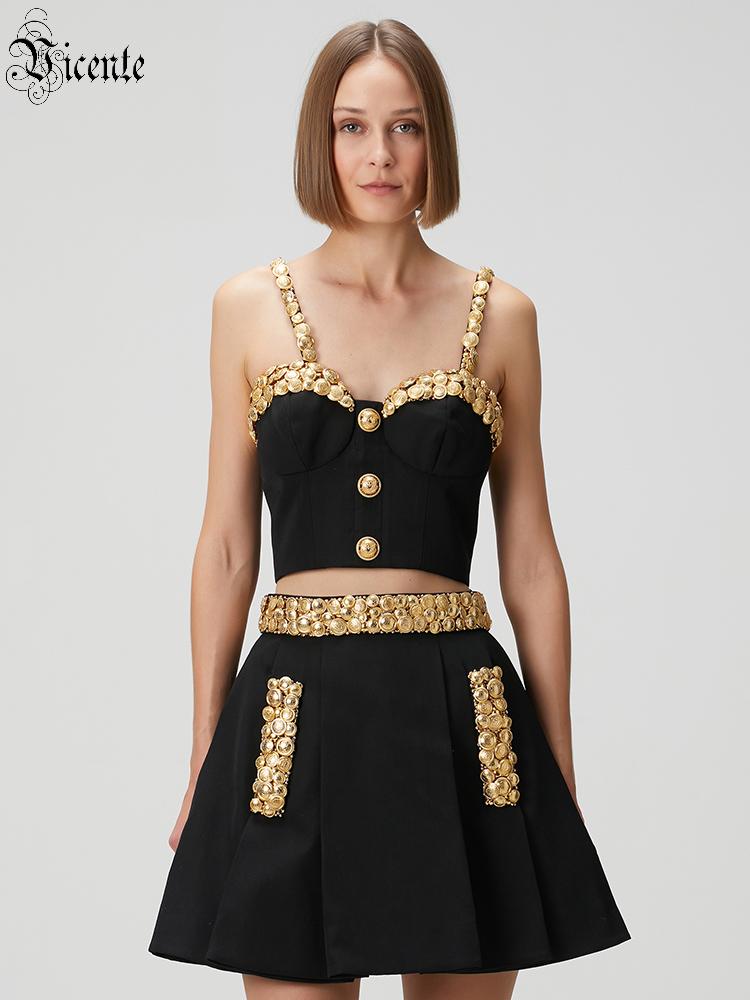VC Black Two Piece Set Dress w - đánh giá và giá Women Formal Wear Set