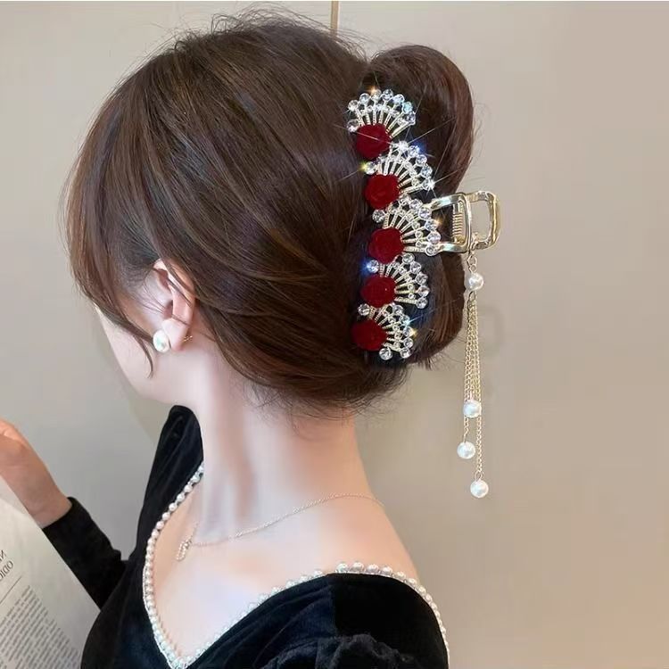 Vintage Red Floral Rhinestone  - đánh giá và giá Women Formal Wear With Tie