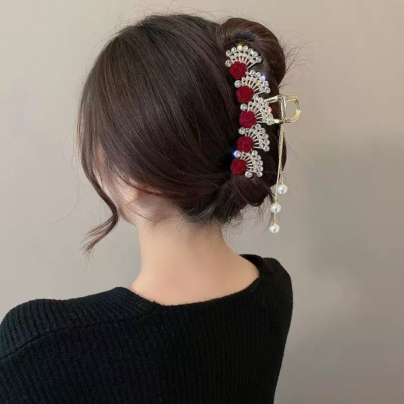Vintage Red Floral Rhinestone  - đánh giá và giá Women Formal Wear With Tie