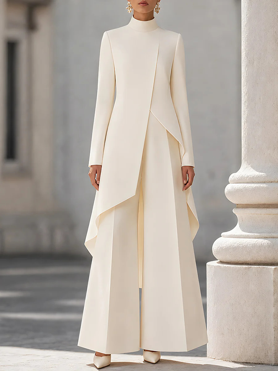 Women Two Piece Outfit Mock Ne - đánh giá và giá Women Formal Wear Set