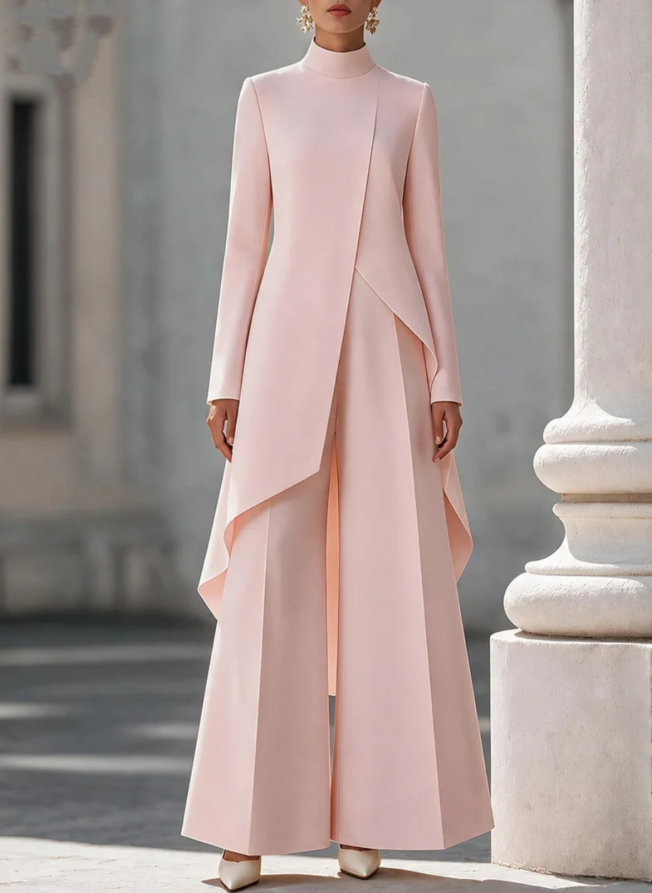 Women Two Piece Outfit Mock Ne - đánh giá và giá Women Formal Wear Set